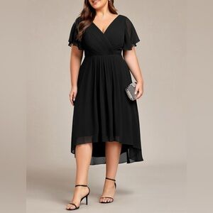 Ever Pretty Black High Low Women's Dress